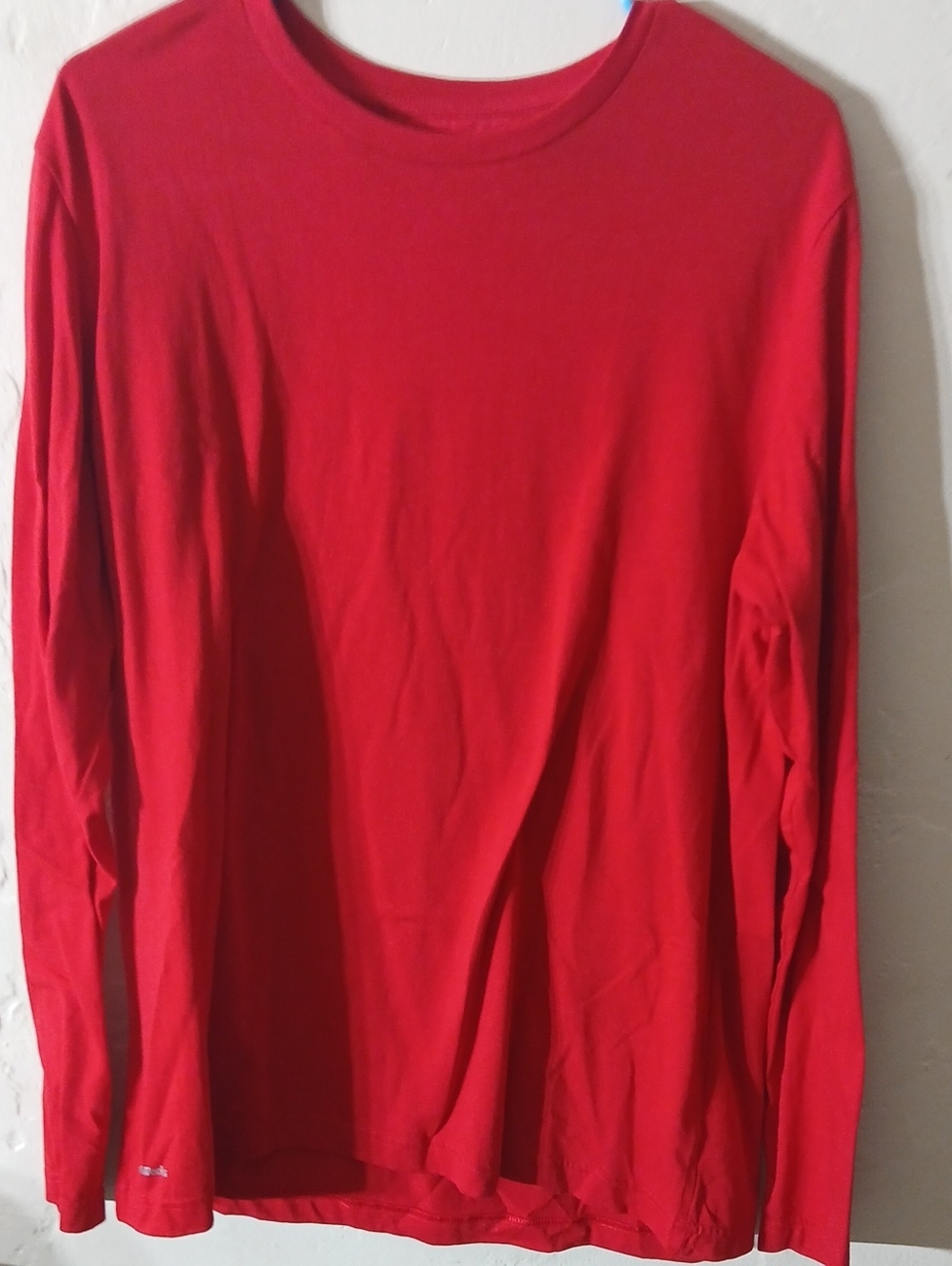 Athletic Works Red Long Sleeve Crewneck Shir0 Large (42-44)